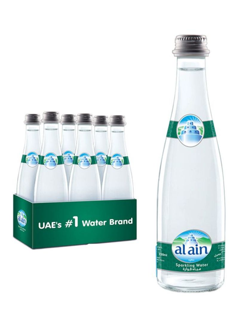 Glass Bottled Sparkling Water 330ml Pack of 6