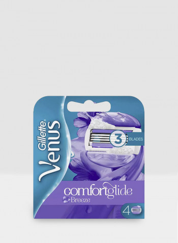 Gillette Venus Breeze Razor Blade Refills 4 Count