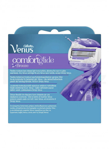 Gillette Venus Breeze Razor Blade Refills 4 Count