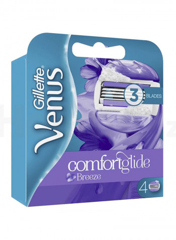 Gillette Venus Breeze Razor Blade Refills 4 Count