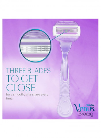 Gillette Venus Breeze Razor Blade Refills 4 Count