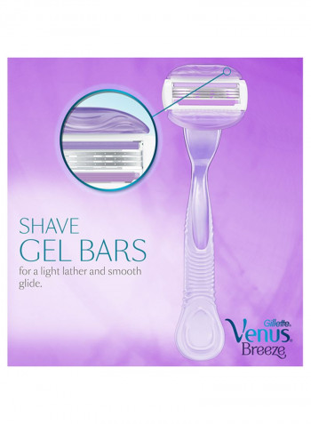 Gillette Venus Breeze Razor Blade Refills 4 Count