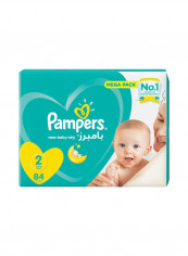 Pampers New Baby-Dry Diapers, Size 2, Small, 3-8kg, Mega Pack, 84 Diapers