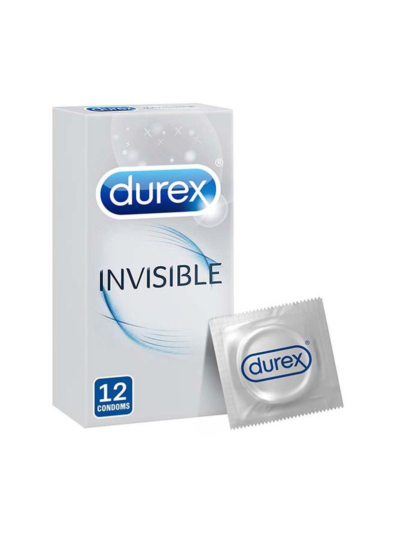 Invisible Extra Thin Condom - Pack Of 12