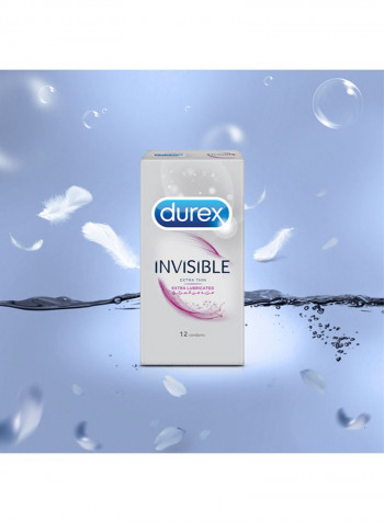 Invisible Extra Thin Condom - Pack Of 12