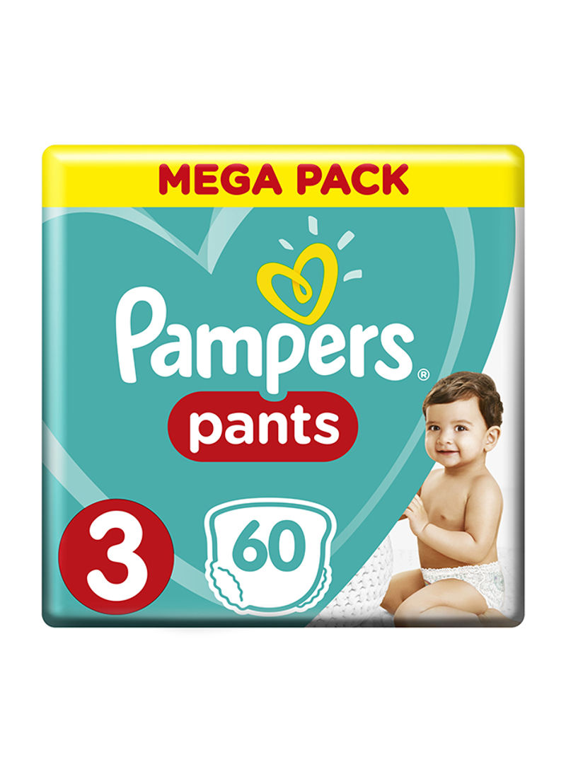Pants Diapers, Size 3, Midi, 6-11 kg, 60 Count