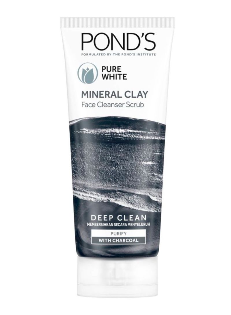 Pure White Mineral Clay Face Cleanser Scrub 90g