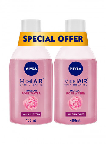 Pack Of 2 Micellar Rose Water 400ml