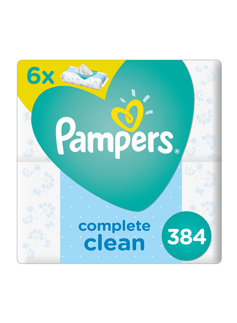 Complete Clean Baby Wipes, 64 Wipes Pack of 6