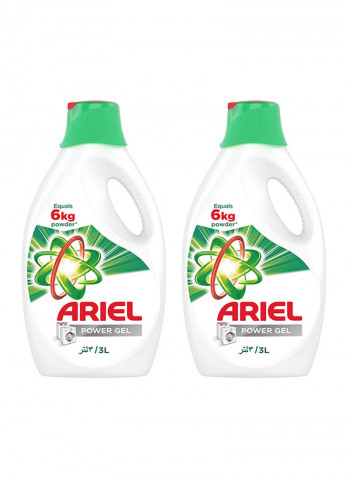 Power Gel Liquid Detergent 3L Pack of 2