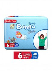 Baby Diapers Jumbo Pack Size 6, XX-Large, +16 KG, 40 Count