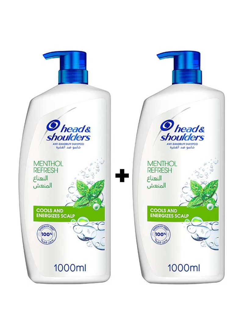 Menthol Refresh Anti-Dandruff Shampoo 1000ml Pack of 2