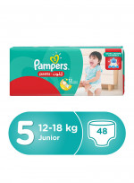 Pants Diapers, Size 5, Junior, 12-18 kg, 48 Count