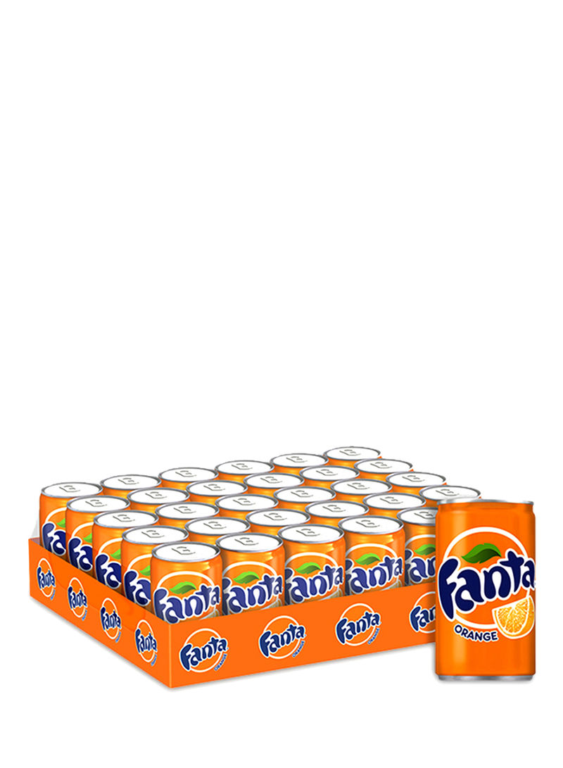 Orange Carbonated Soft Drink Cans 150ml Pack of 30