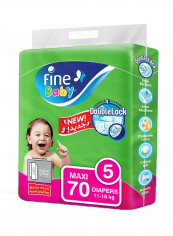 Baby Diapers, DoubleLock Technology , Size 5, Maxi 11–18kg, Mega Pack. 70 Diaper Count