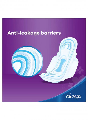 60 Large Maxi Thick Sanitary Pads With Wings, Pack of 3 White