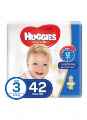 Ultra Comfort Diapers, Size 3, 4-9Kg, 42 Count