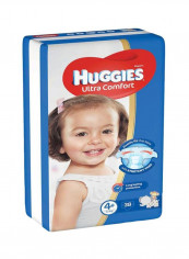 Ultra Comfort Diapers, Size 4+, 10-16Kg, 38 Count