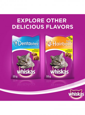 Pack Of 8 Anti-Hairball Treats With Chicken 440g