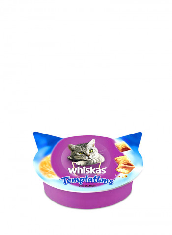 Temptations With Salmon Cat Treats 60g Pack of 8 0.48kg