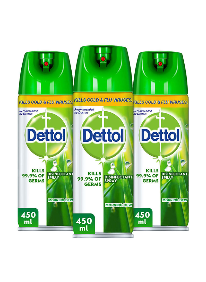 Morning Dew Disinfectant Spray Multicolour 3x450ml