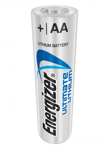 2-Piece E2 Ultimate Lithium Batteries Silver