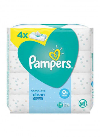 Complete Clean Baby Wipes, 64 Wipes Pack of 4