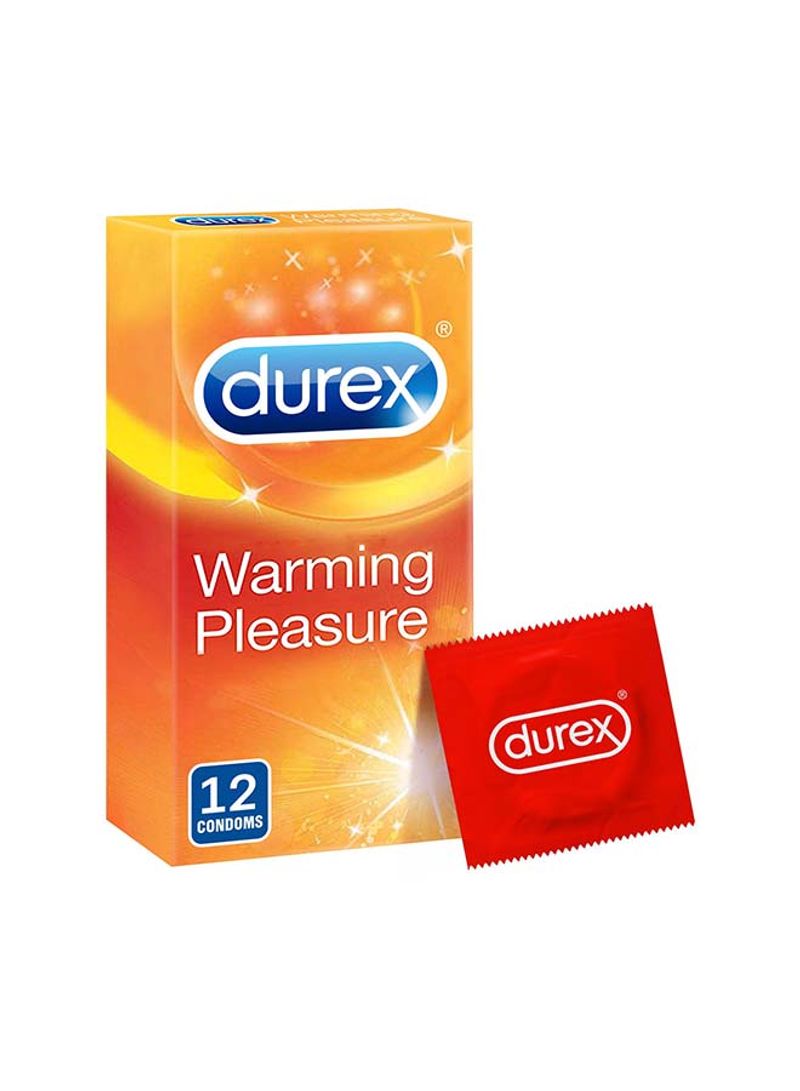 Warming Pleasure Condom - Pack Of 12