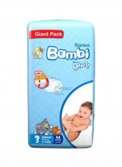 Baby Diapers, Size 3, Medium, 5-9 Kg, Giant Pack, 54 Count