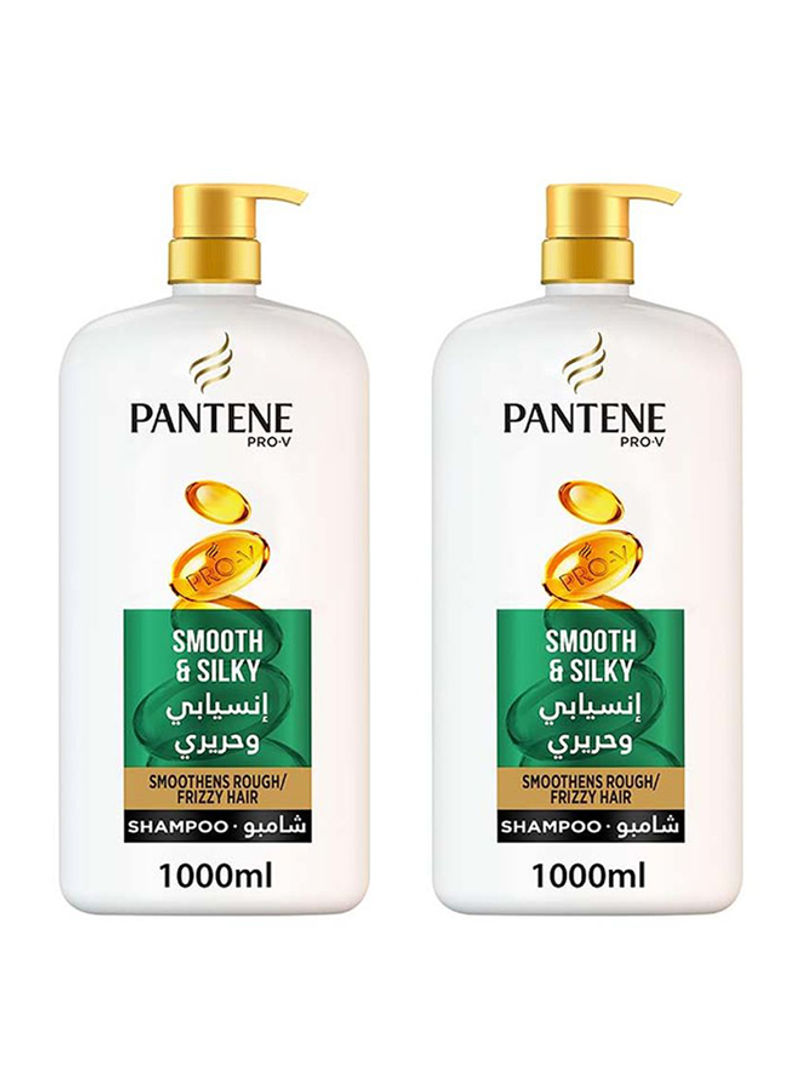 Pro-V Smooth And Silky Shampoo 1000ml Pack of 2 2x1000ml