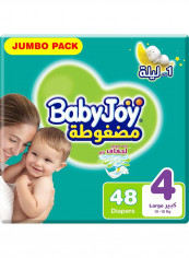 Tape Diaper, Size 4, Large, 10-18 Kg, Jumbo Pack, 48 Count