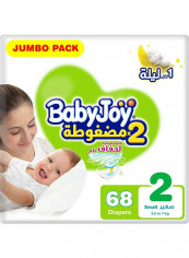 Tape Diaper, Size 2, Small, 3.5-7KG, Jumbo Pack, 68 Diapers