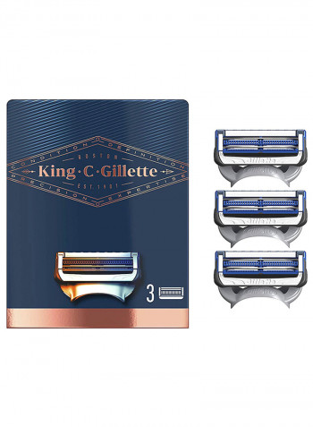 3-Piece Neck Shaving Razor Blades أسود