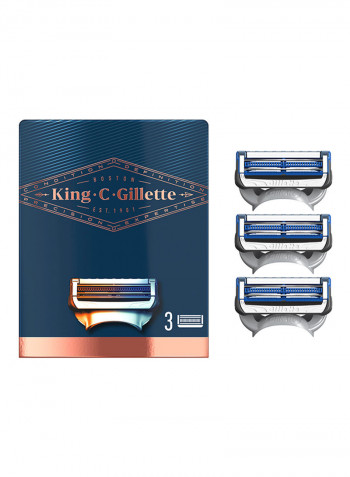3-Piece Neck Shaving Razor Blades أسود