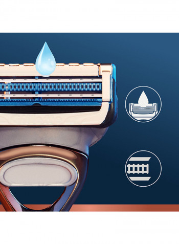 3-Piece Neck Shaving Razor Blades أسود