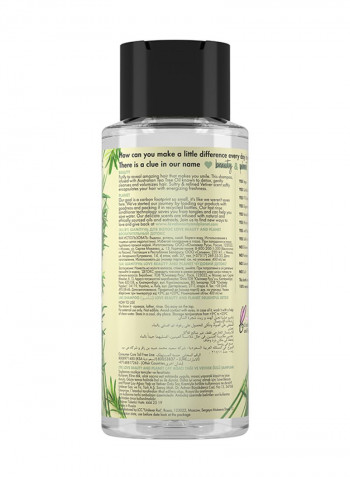 Tea Tree Oil And Vetiver Shampoo 400ml