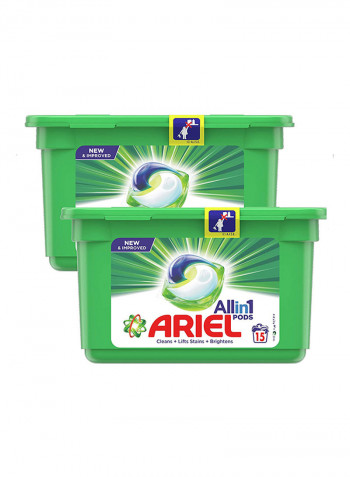 All In1Pods, Liquid Capsules, Original, 15 Counts Pack Of 2
