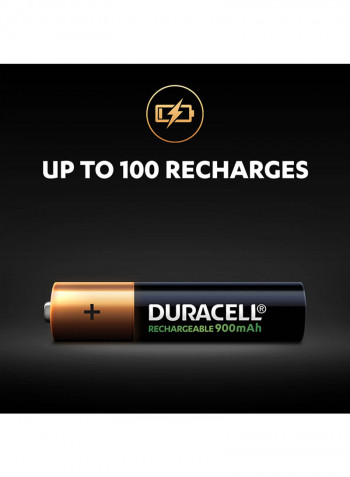 Rechargeable AAA 4 900mAh Black/Gold