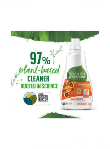 Concentrated Fabric Detergent Liquid Citrus Multicolour 2L