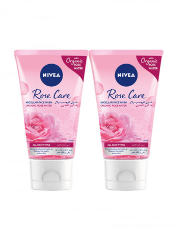 Micellar Rose Water Face Wash Pack of 2 150ml