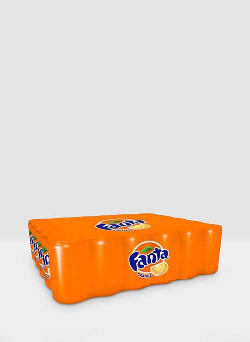 Orange Carbonated Soft Drink Cans 150ml Pack Of 30