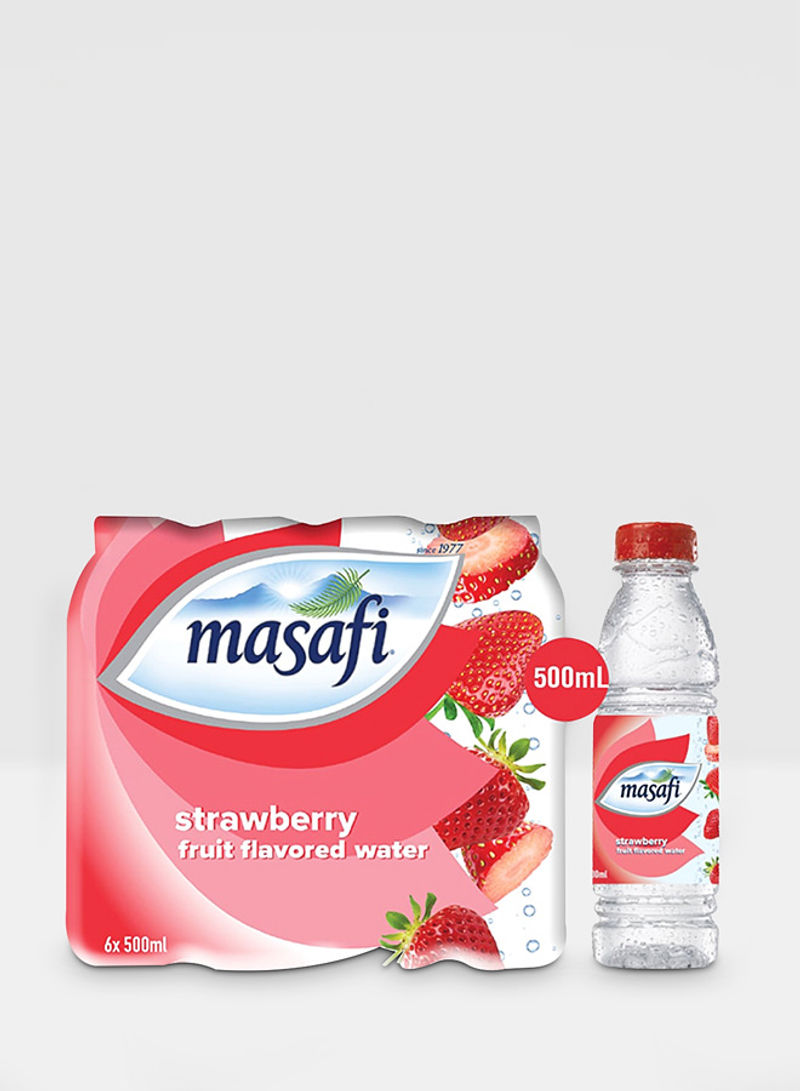 Strawberry Fruit Flavoured Water 500ml Pack of 6