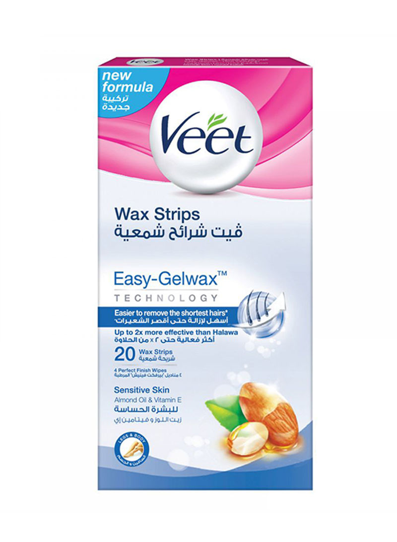 Hair Removal Easy Gel Wax Strips Pack Of 2 White