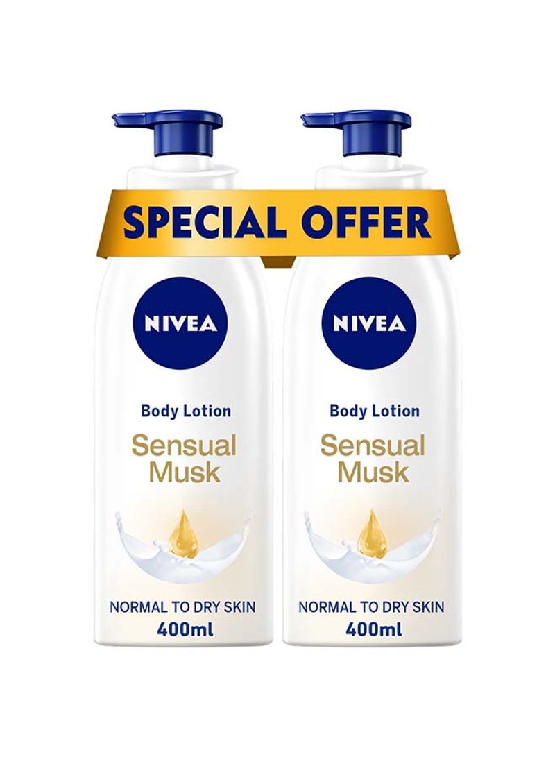 Pack Of 2 Sensual Musk Body Lotion 400ml