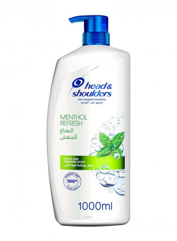 Anti-Dandruff Shampoo With Menthol 1000ml شفاف