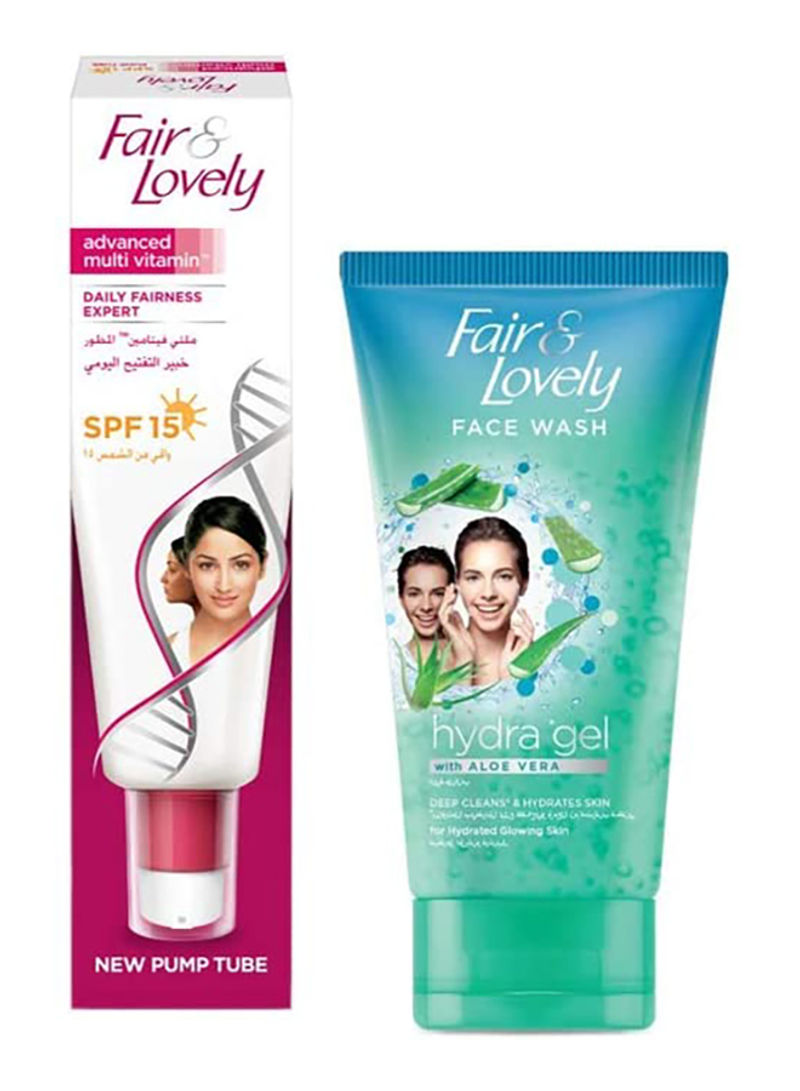 Multi-Vitamin Face Cream SPF 15 With Hydra Gel Face Wash Pack of 2