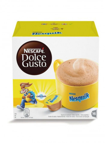Dolce Gusto Nesquik Chocolate Coffee Pods 16 Capsules 256g