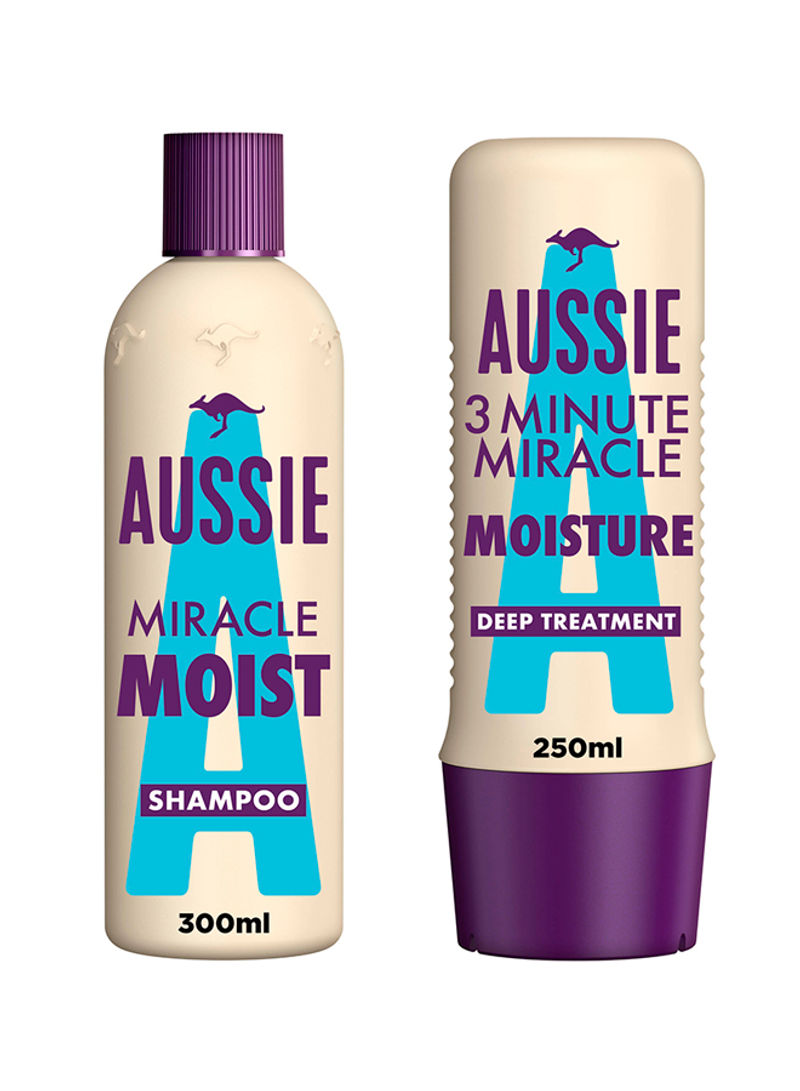 2-Piece Miracle Shampoo With 3 Minute Moisture Set 300ml