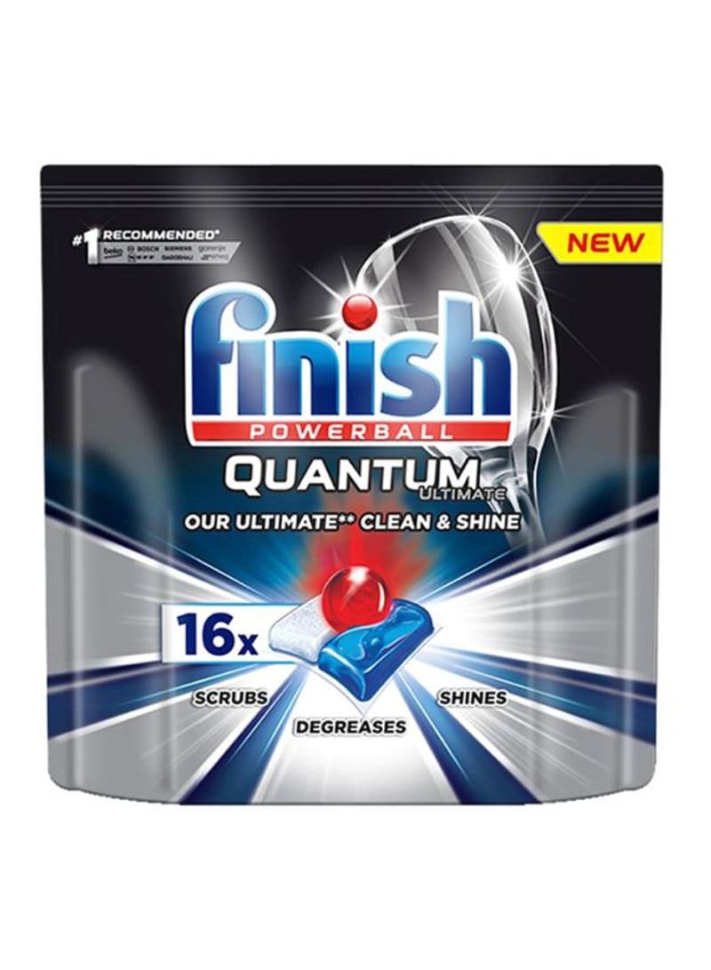Quantam Ultimate Dishwasher Tablets Pack Of 16 Blue/White/Red