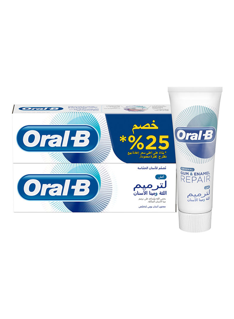 Gum And Enamel Repair Original Toothpaste 2x75ml